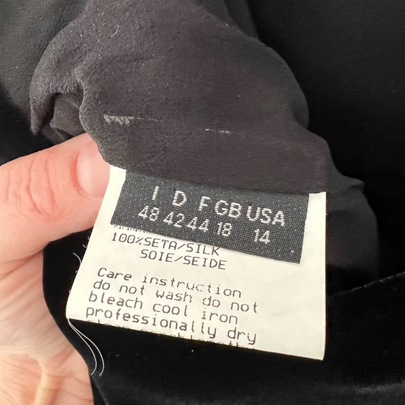 Vintage Valentino Night Silk & Velvet Hand Beaded Dress - Picture 12 of 15